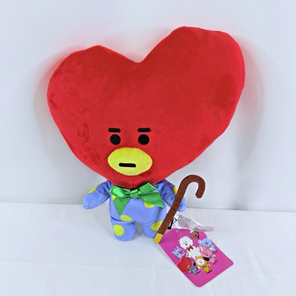 BT21 x Line Friends Friendly Tata Bow & Cane 12" Plush BTS "V" K-Pop NWT‎